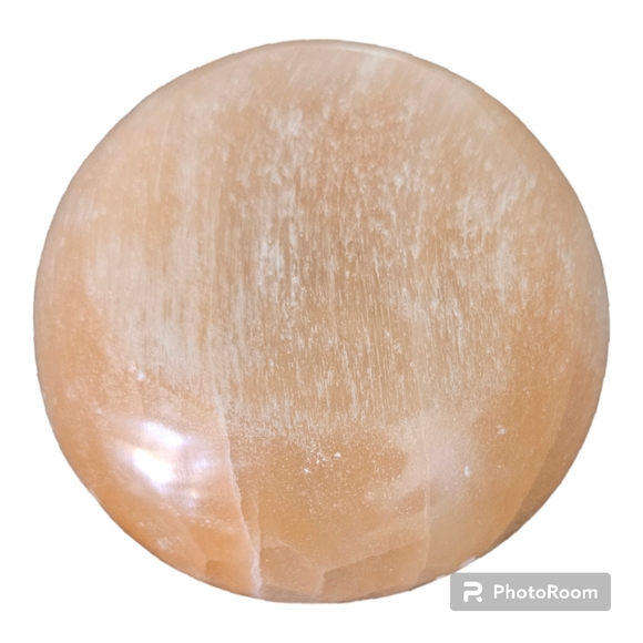 Peach Selenite Smudge Bowl Kit - Picture 2 of 5